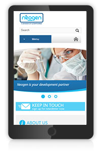 neogen.be site create de inovativ - varianta mobil