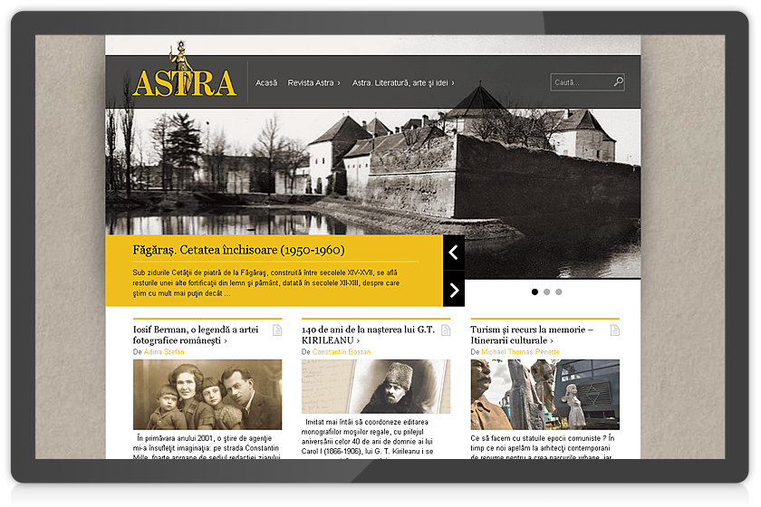 revista-astra.ro/ site create de inovativ - varianta desktop revista-astra.ro site create de inovativ - varianta desktop